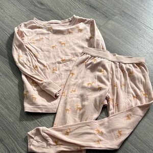 Cloud Island Pink and Orange Kids Pajama Set